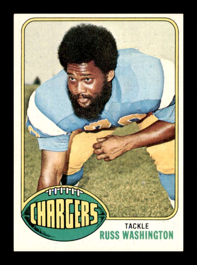 Load image into Gallery viewer, 1976 Topps Russ Washington #38 Set Break San Diego Chargers Image 1
