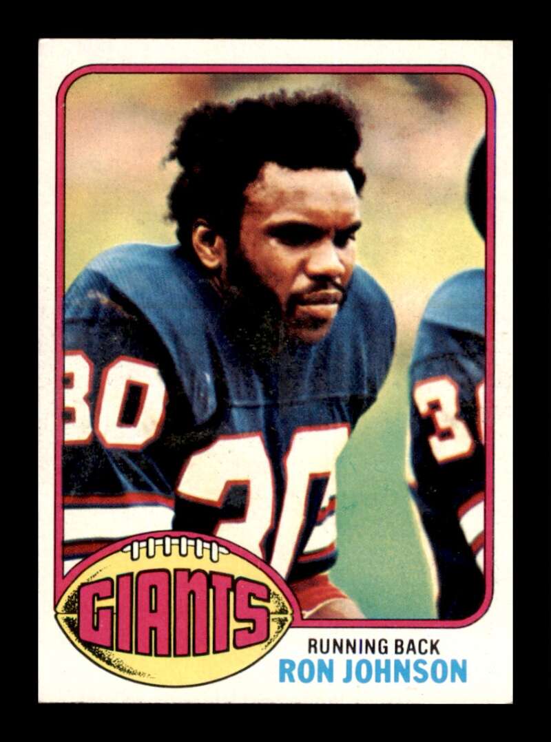 Load image into Gallery viewer, 1976 Topps Ron Johnson #87 Set Break New York Giants Image 1
