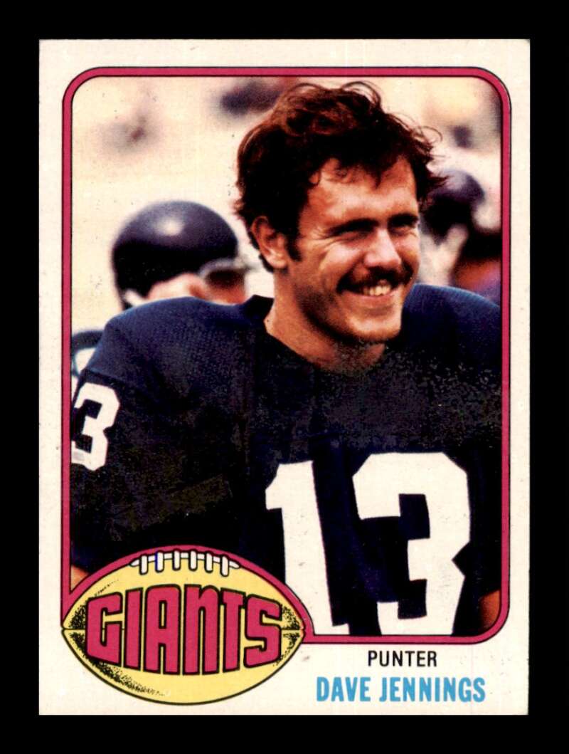 Load image into Gallery viewer, 1976 Topps Dave Jennings #183 Rookie RC Set Break New York Giants Image 1
