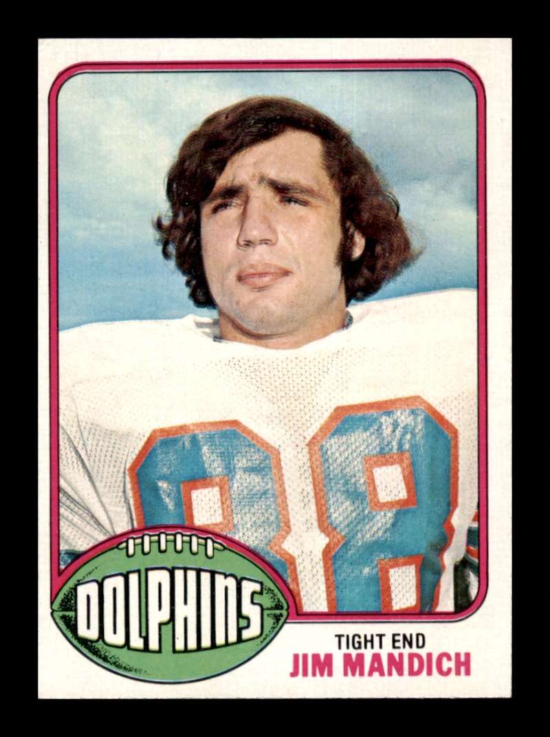 Load image into Gallery viewer, 1976 Topps Jim Mandich #154 Set Break Miami Dolphins Image 1
