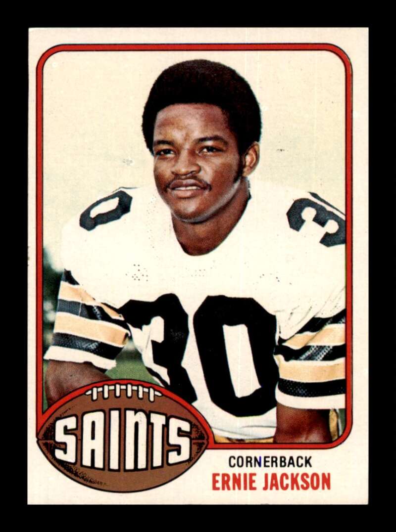 Load image into Gallery viewer, 1976 Topps Ernie Jackson #122 Set Break New Orleans Saints Image 1
