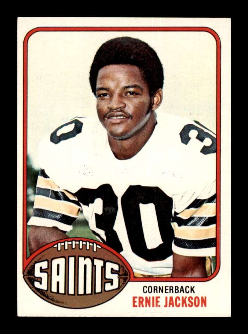 Load image into Gallery viewer, 1976 Topps Ernie Jackson #122 Set Break New Orleans Saints Image 1
