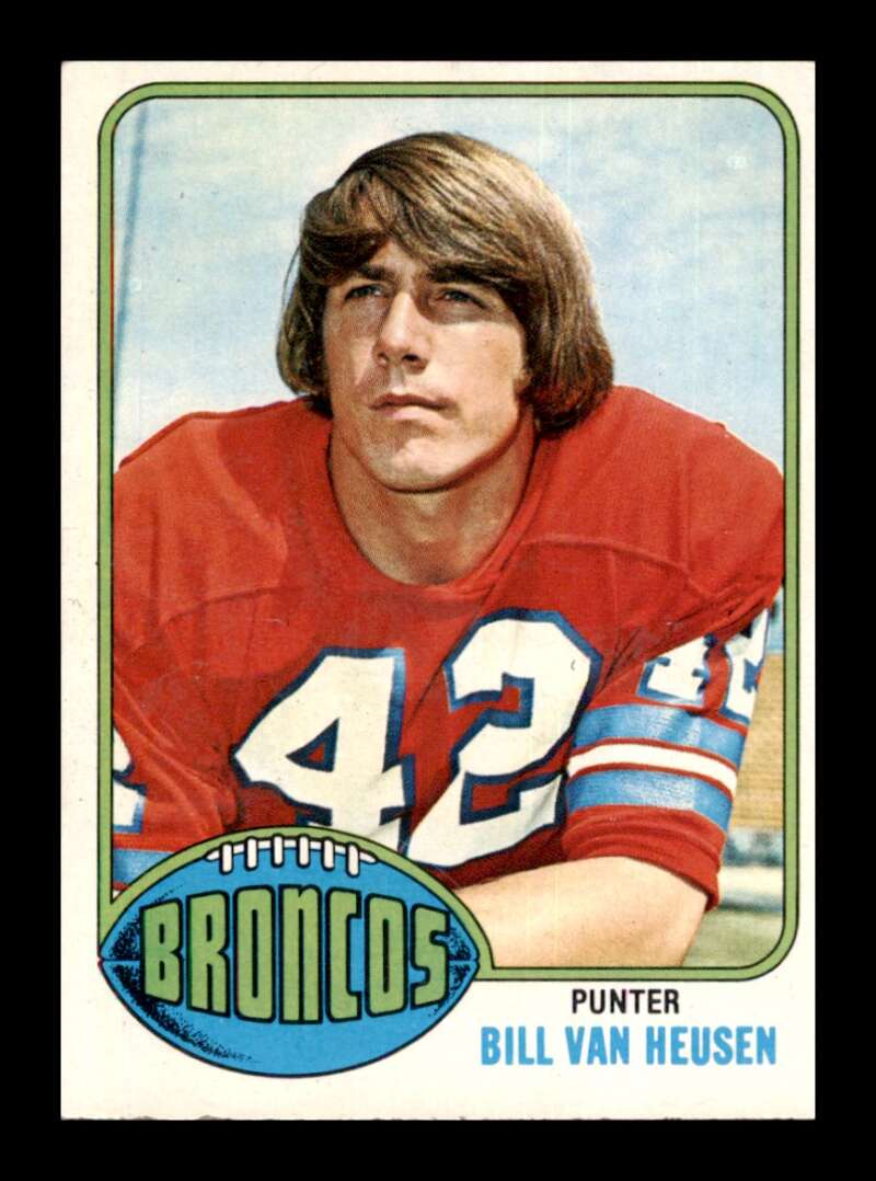 Load image into Gallery viewer, 1976 Topps Bill Van Heusen #37 Set Break Denver Broncos Image 1
