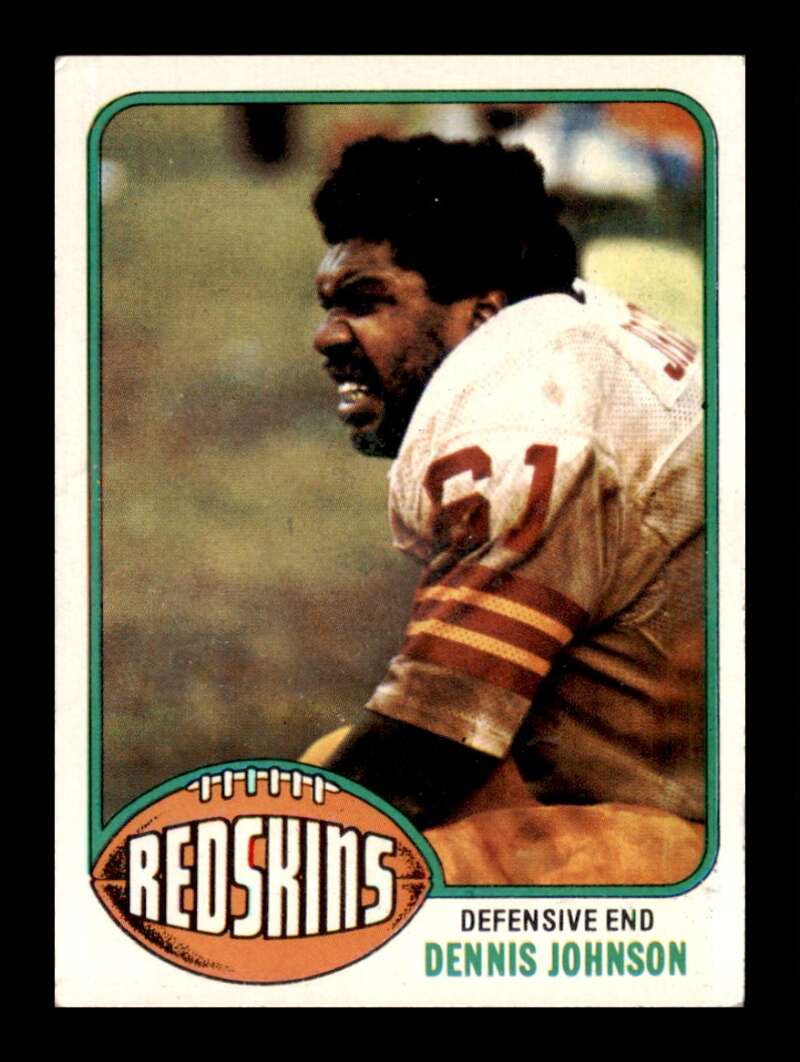 Load image into Gallery viewer, 1976 Topps Dennis Johnson #523 Rookie RC Set Break Washington Redskins Image 1
