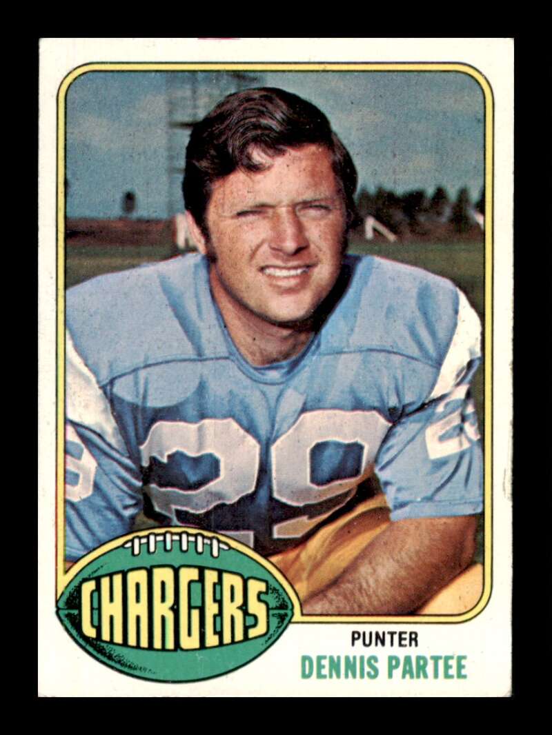 Load image into Gallery viewer, 1976 Topps Dennis Partee #387 Set Break San Diego Chargers Image 1
