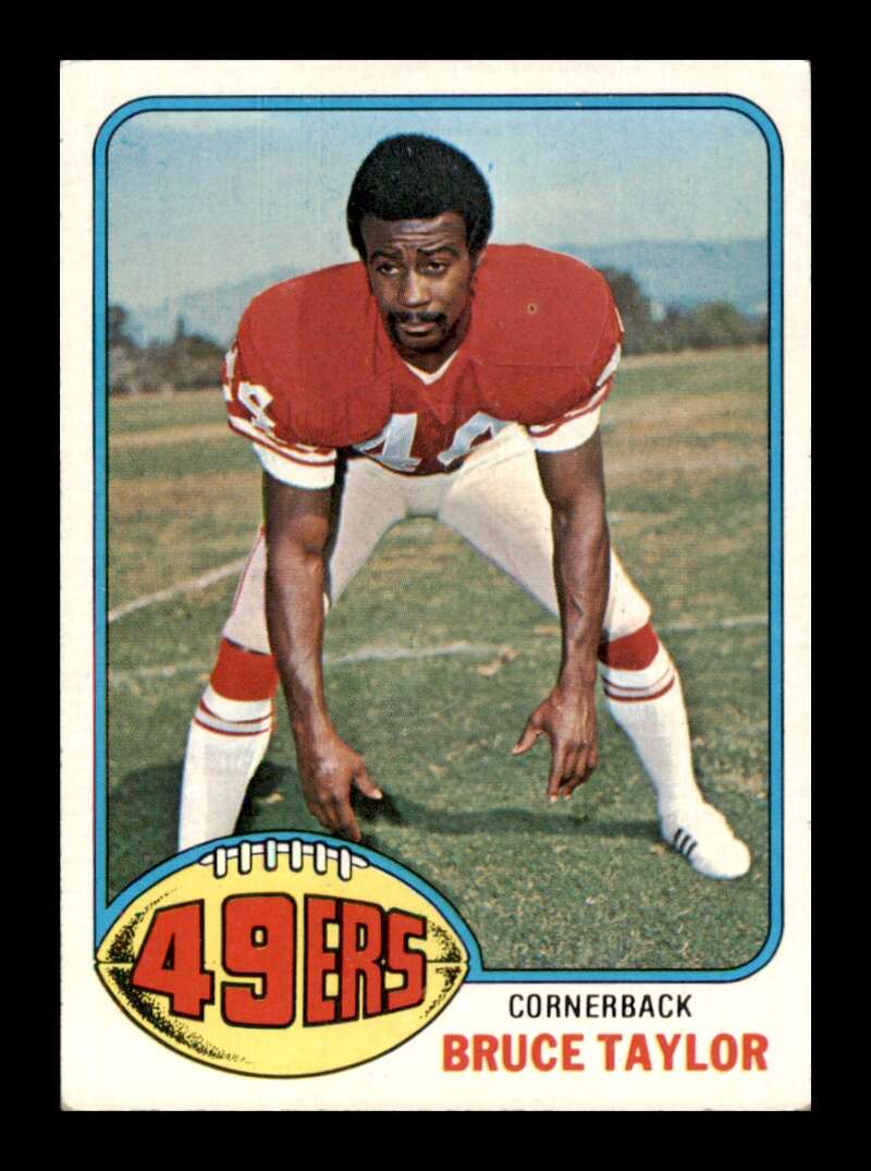 Load image into Gallery viewer, 1976 Topps Bruce Taylor #327 Set Break San Francisco 49ers Image 1
