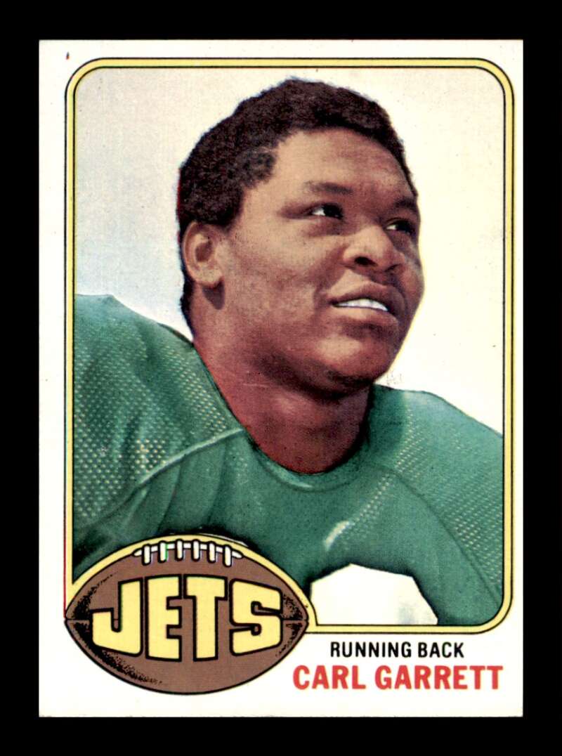 Load image into Gallery viewer, 1976 Topps Carl Garrett #218 Set Break New York Jets Image 1
