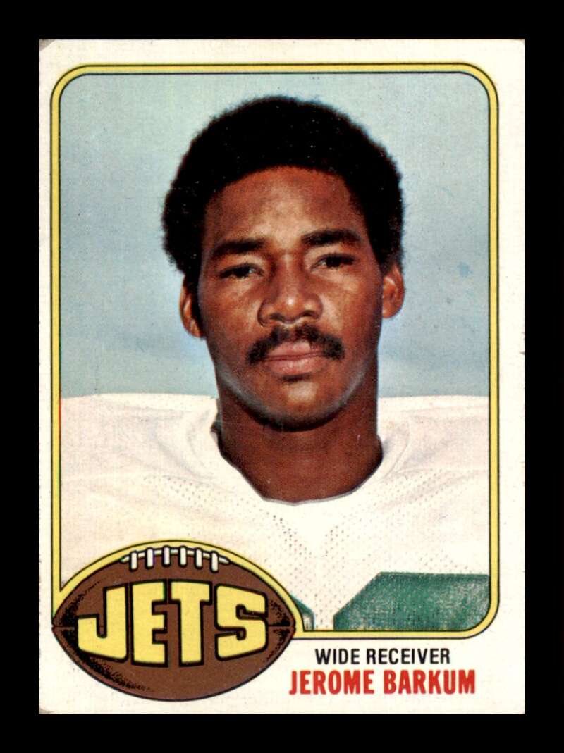 Load image into Gallery viewer, 1976 Topps Jerome Barkum #63 Set Break New York Jets Image 1
