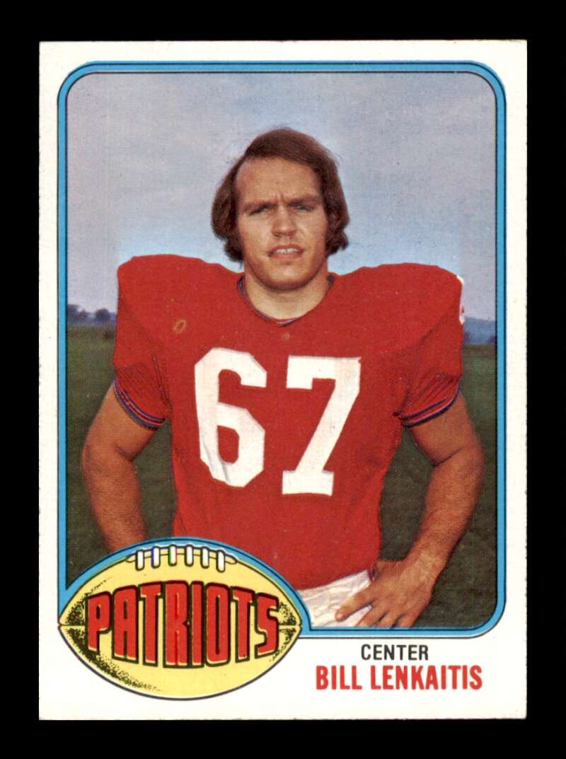 Load image into Gallery viewer, 1976 Topps Bill Lenkaitis #253 Set Break New England Patriots Image 1
