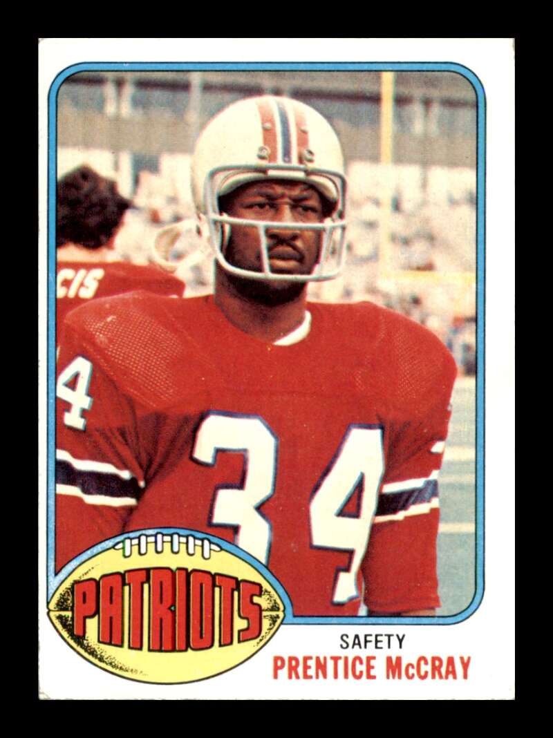 Load image into Gallery viewer, 1976 Topps Prentice McCray #518 Rookie RC Set Break New England Patriots Image 1
