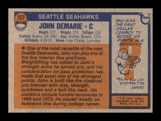 1976 Topps John DeMarie