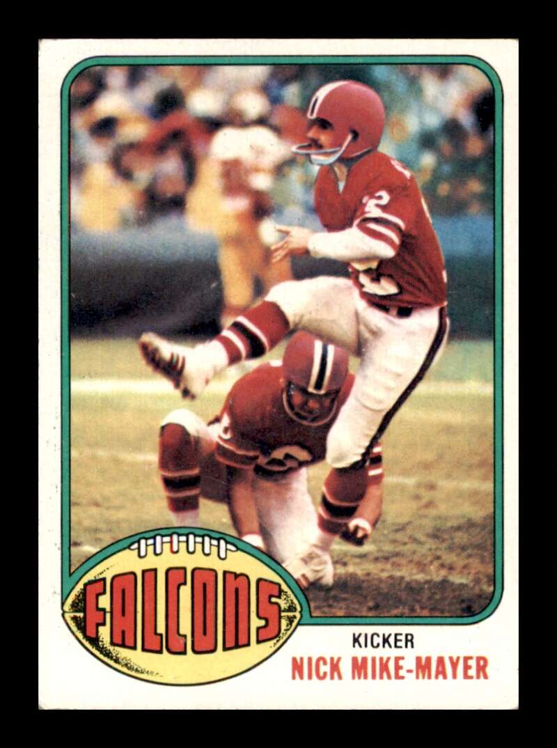 Load image into Gallery viewer, 1976 Topps Nick Mike-Mayer #506 Set Break Atlanta Falcons Image 1
