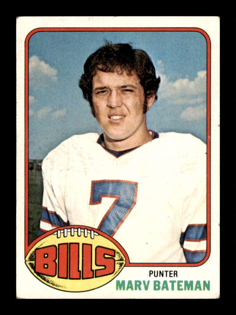 Load image into Gallery viewer, 1976 Topps Marv Bateman #414 Set Break Buffalo Bills Image 1
