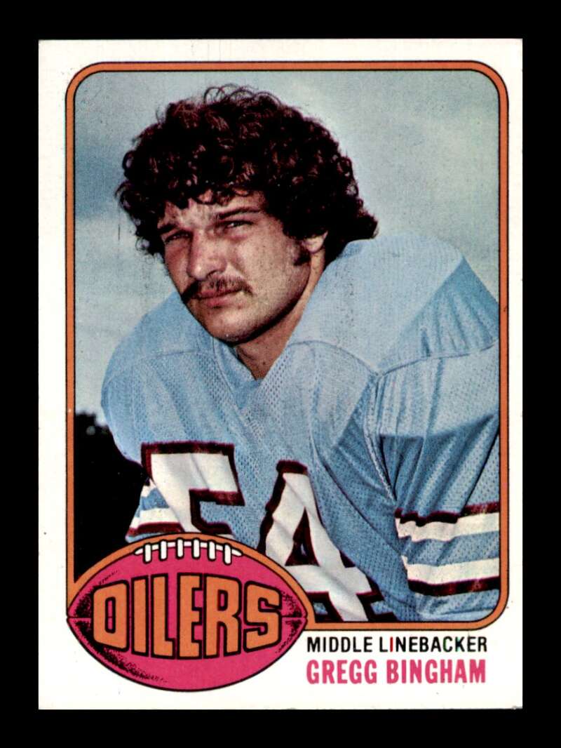 Load image into Gallery viewer, 1976 Topps Gregg Bingham #103 Rookie RC Set Break Houston Oilers Image 1
