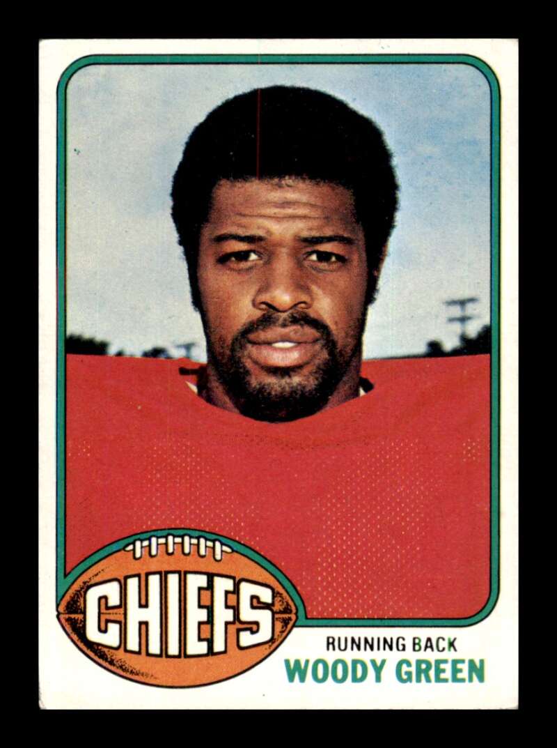 Load image into Gallery viewer, 1976 Topps Woody Green #336 Rookie RC Set Break Kansas City Chiefs Image 1
