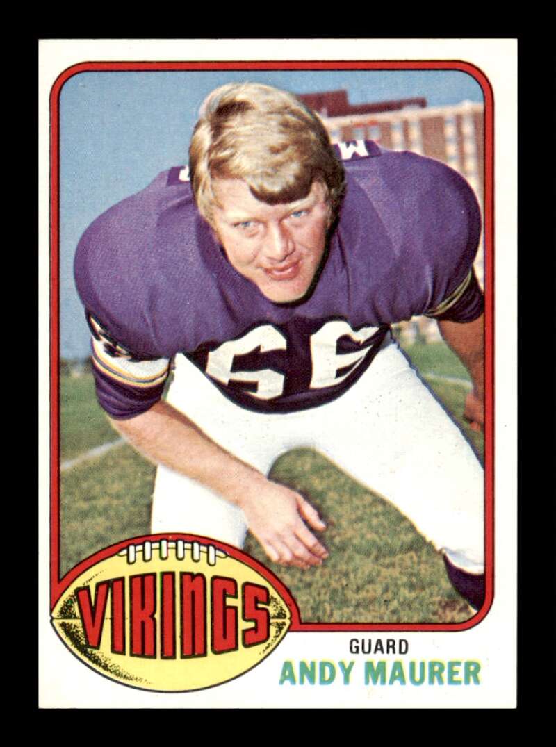 Load image into Gallery viewer, 1976 Topps Andy Maurer #309 Set Break Minnesota Vikings Image 1
