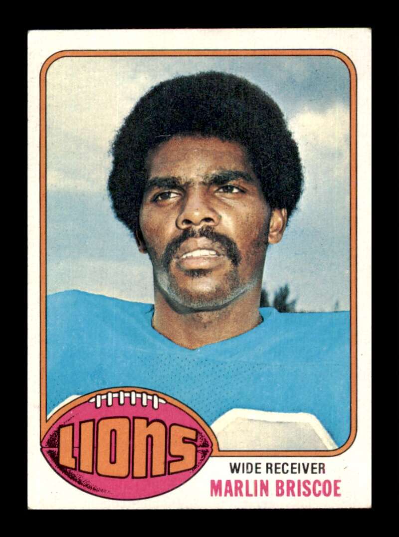 Load image into Gallery viewer, 1976 Topps Marlin Briscoe #484 Set Break Detroit Lions Image 1
