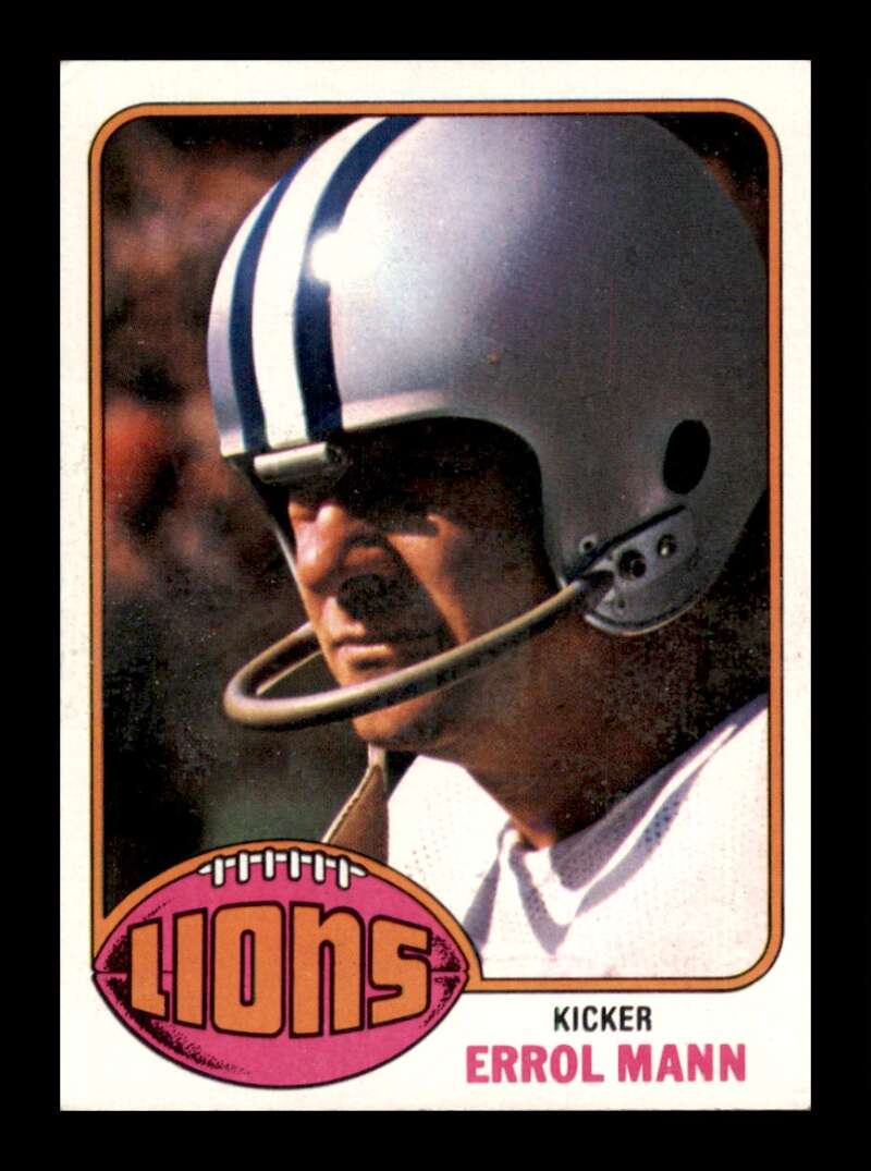 Load image into Gallery viewer, 1976 Topps Errol Mann #227 Set Break Detroit Lions Image 1
