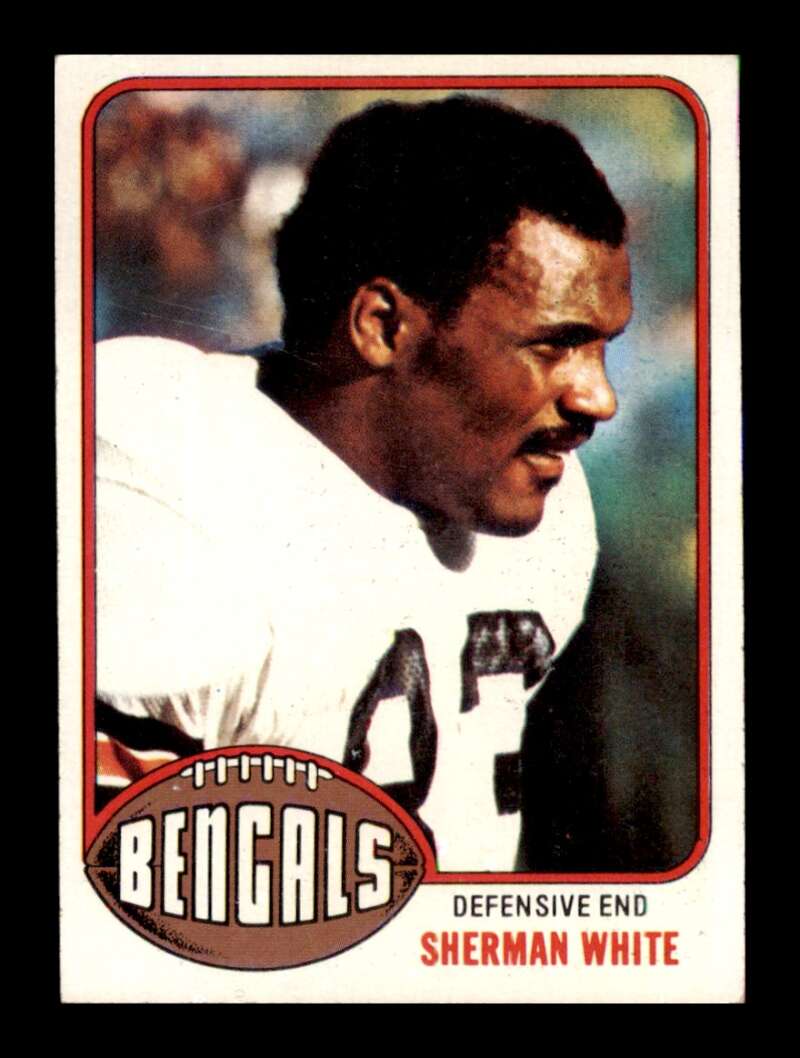 Load image into Gallery viewer, 1976 Topps Sherman White #168 Set Break Cincinnati Bengals Image 1
