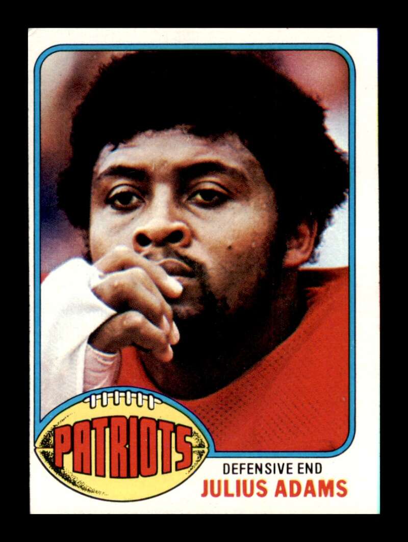 Load image into Gallery viewer, 1976 Topps Julius Adams #348 Set Break New England Patriots Image 1
