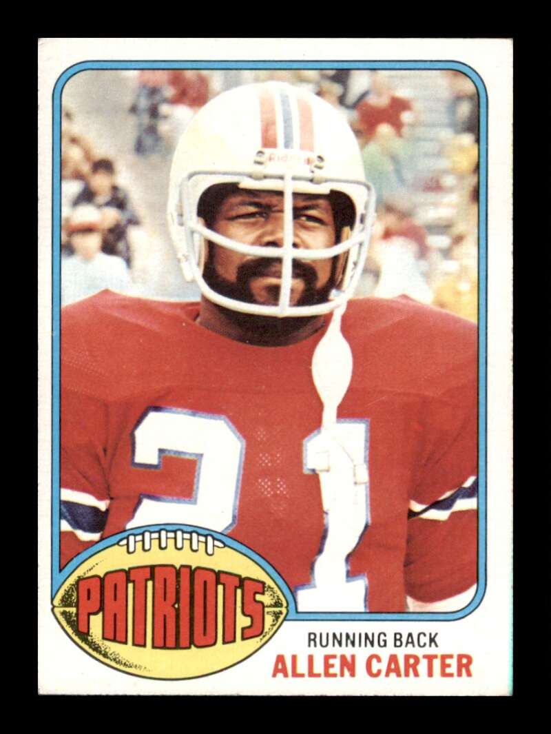 Load image into Gallery viewer, 1976 Topps Allen Carter #166 Rookie RC Set Break New England Patriots Image 1
