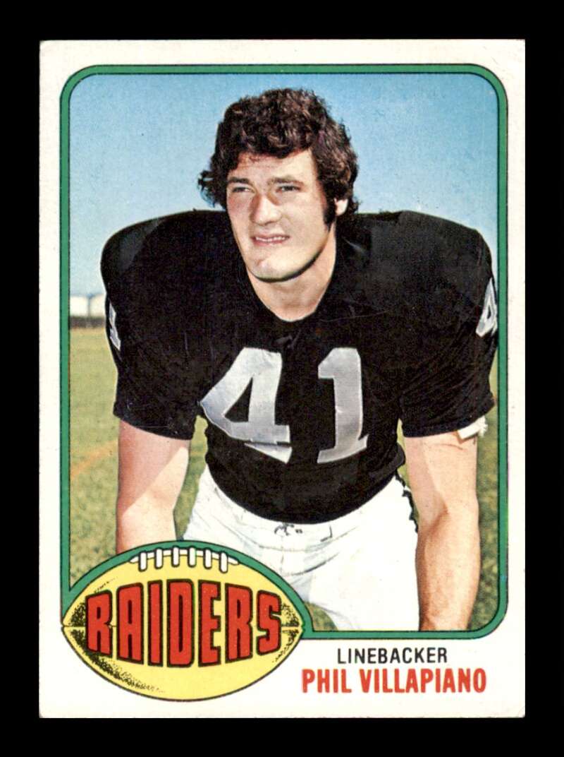 Load image into Gallery viewer, 1976 Topps Phil Villapiano #198 Set Break Oakland Raiders Image 1
