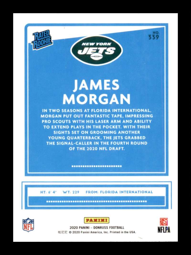 Load image into Gallery viewer, 2020 Donruss Press Proofs Blue James Morgan #339 Rookie RC Image 2
