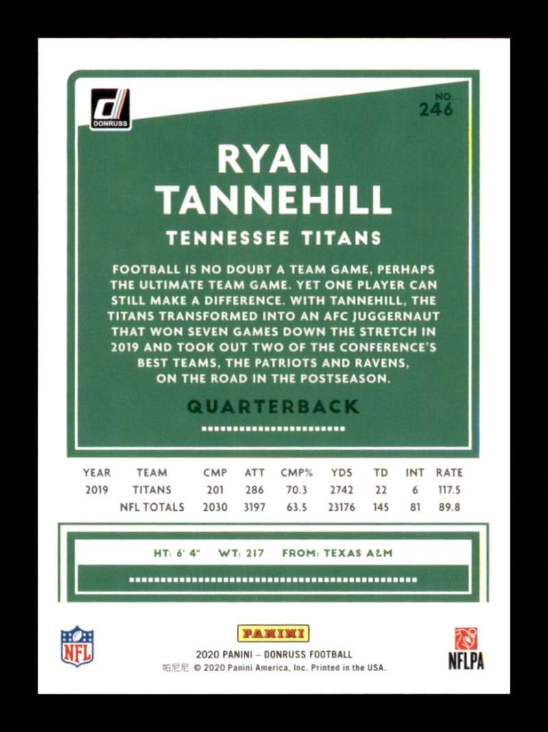 Load image into Gallery viewer, 2020 Donruss Ryan Tannehill #246 Image 2
