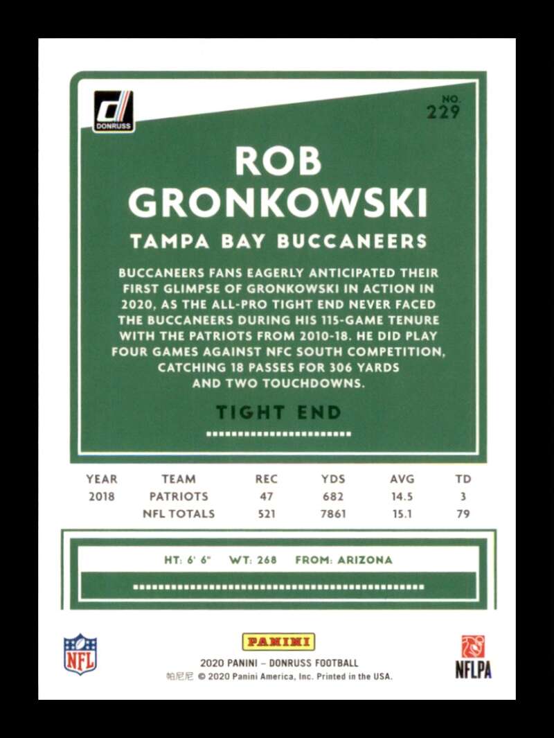 Load image into Gallery viewer, 2020 Donruss Rob Gronkowski #229 Image 2
