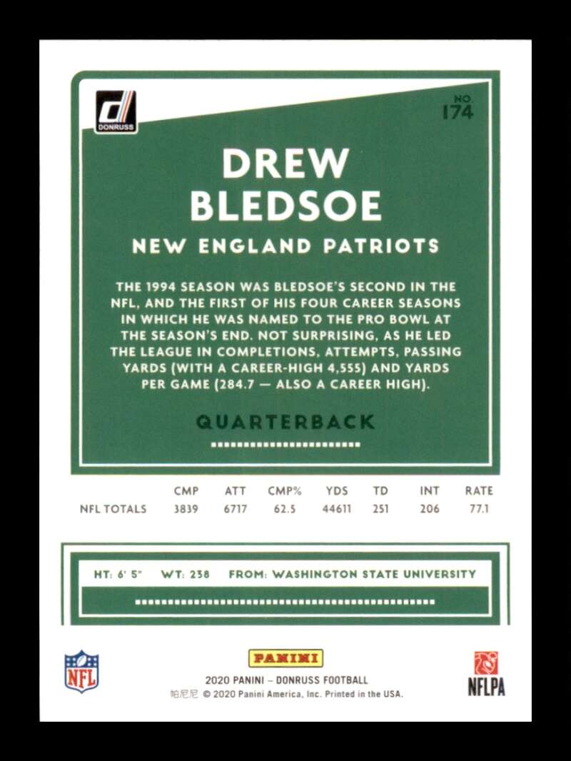 Load image into Gallery viewer, 2020 Donruss Drew Bledsoe #174 Image 2
