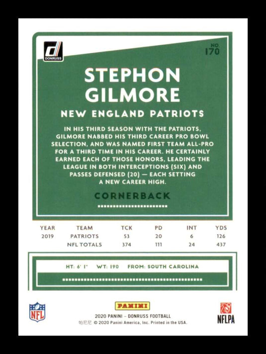 2020 Donruss Stephon Gilmore