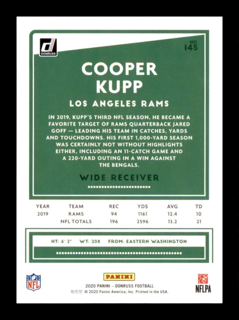 Load image into Gallery viewer, 2020 Donruss Cooper Kupp #145 Image 2
