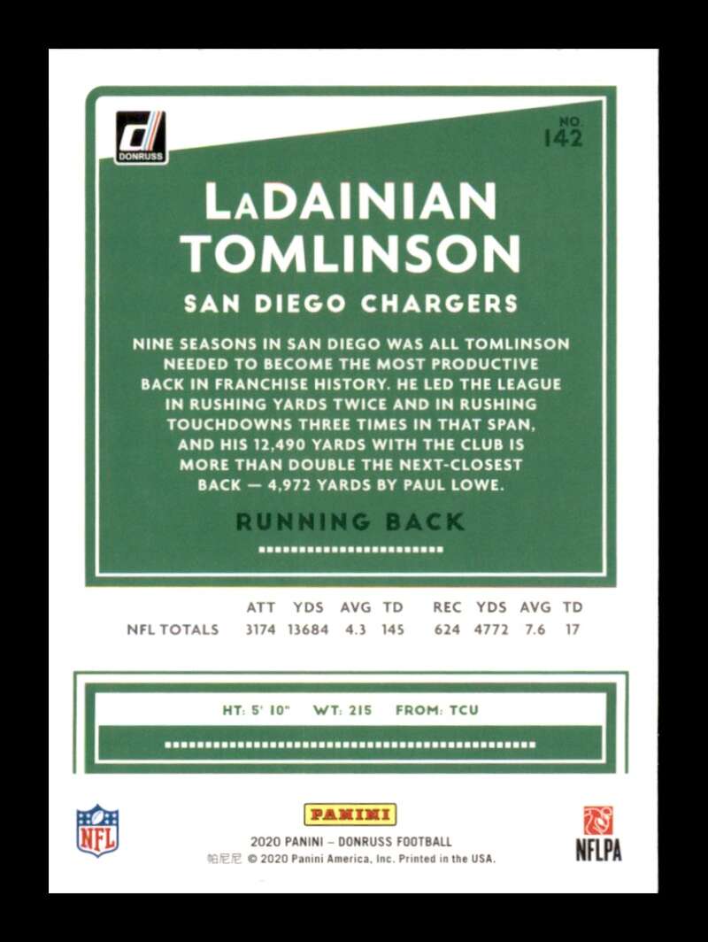 Load image into Gallery viewer, 2020 Donruss LaDainian Tomlinson #142 Image 2
