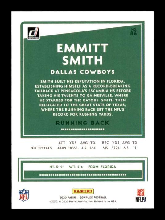 2020 Donruss Emmitt Smith 