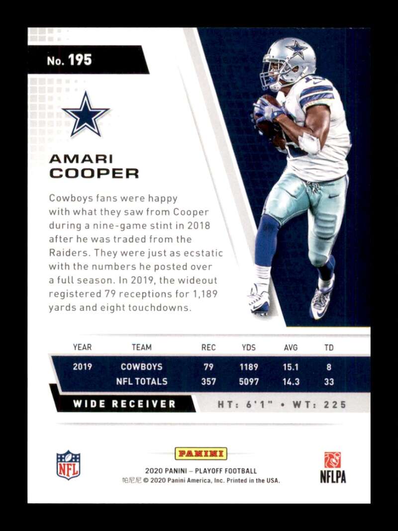 Load image into Gallery viewer, 2020 Panini Playoff Amari Cooper #195 Image 2
