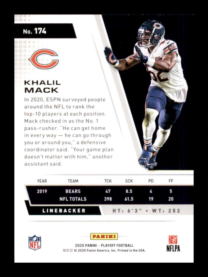 Load image into Gallery viewer, 2020 Panini Playoff Khalil Mack #174 Image 2
