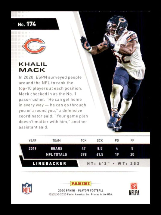 2020 Panini Playoff Khalil Mack 