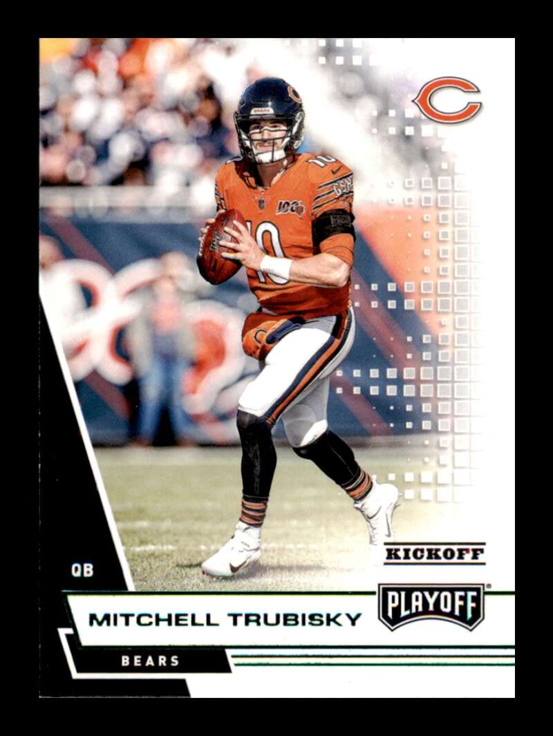 Load image into Gallery viewer, 2020 Panini Playoff Kickoff Green Mitchell Trubisky #172 Image 1
