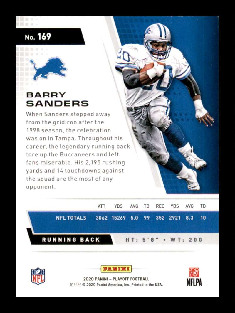 Load image into Gallery viewer, 2020 Panini Playoff Barry Sanders #169 Image 2
