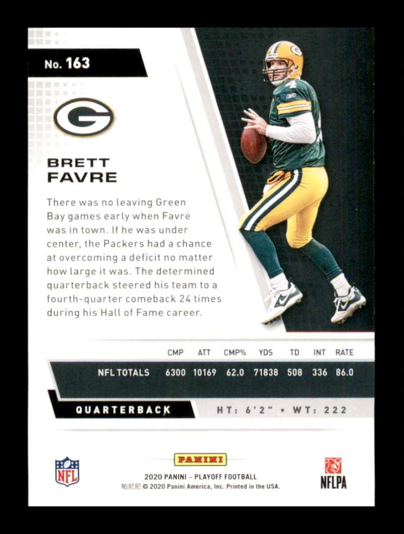 Load image into Gallery viewer, 2020 Panini Playoff Brett Favre #163 Image 2
