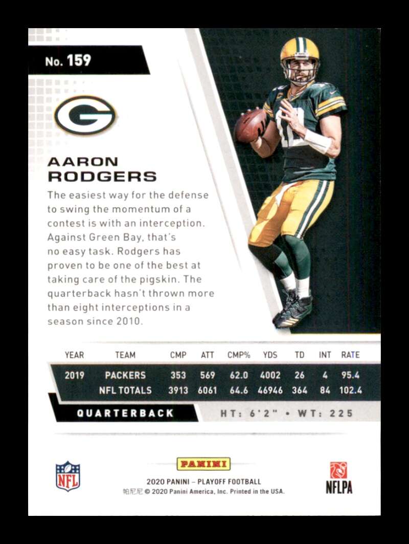 Load image into Gallery viewer, 2020 Panini Playoff Aaron Rodgers #159 Image 2
