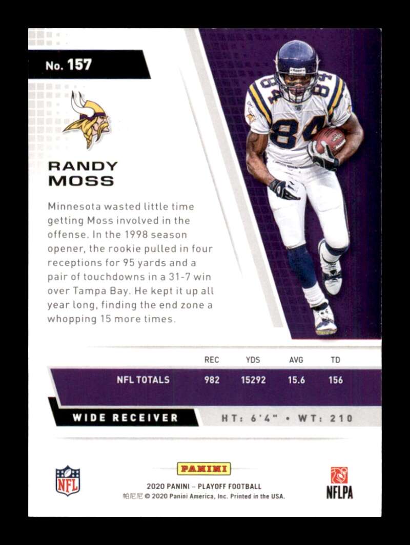 Load image into Gallery viewer, 2020 Panini Playoff Randy Moss #157 Image 2
