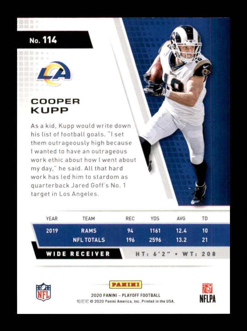 Load image into Gallery viewer, 2020 Panini Playoff Cooper Kupp #114 Image 2
