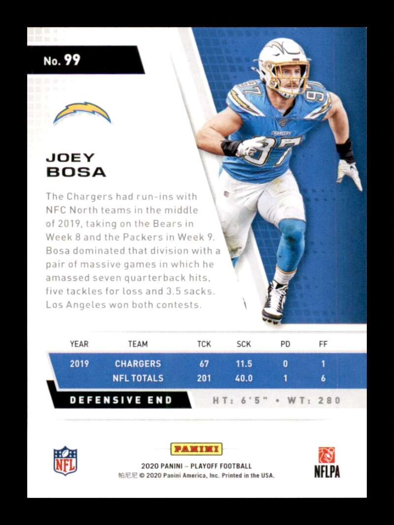 Load image into Gallery viewer, 2020 Panini Playoff Joey Bosa #99 Image 2
