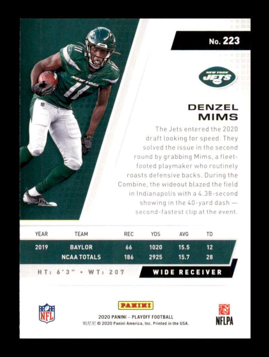 2020 Panini Playoff Denzel Mims