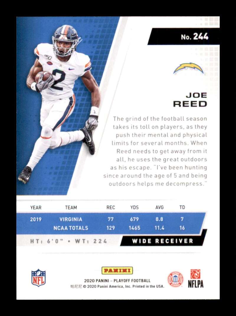 Load image into Gallery viewer, 2020 Panini Playoff Joe Reed #244 Rookie RC Image 2
