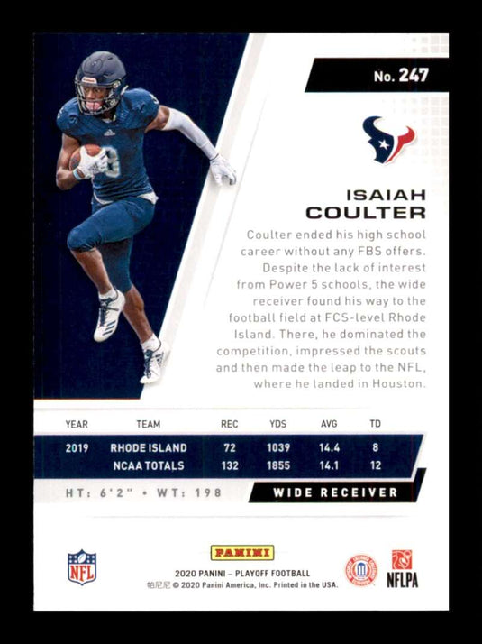 2020 Panini Playoff Isaiah Coulter