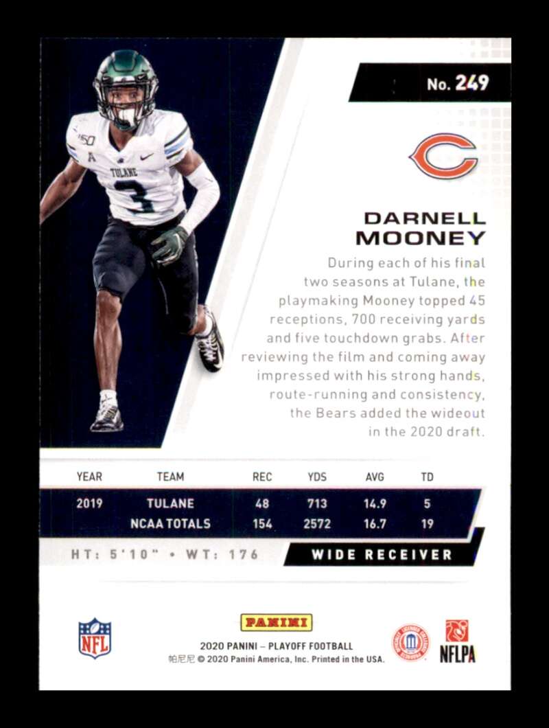 Load image into Gallery viewer, 2020 Panini Playoff Darnell Mooney #249 Rookie RC Image 2
