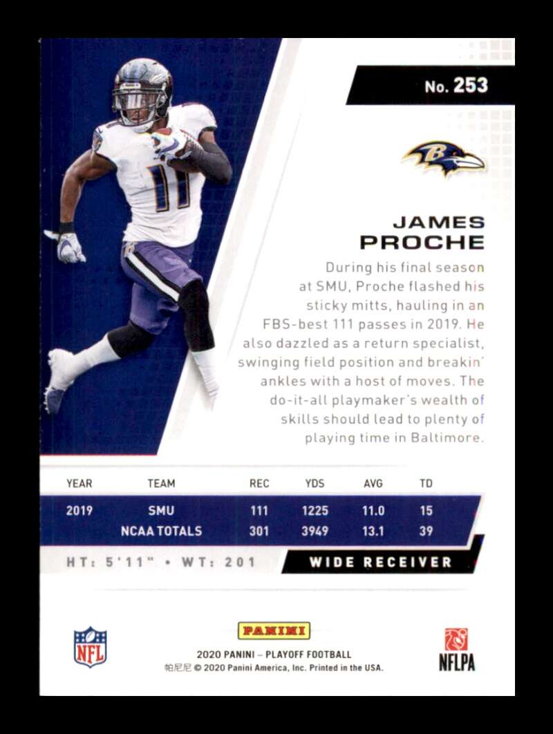 Load image into Gallery viewer, 2020 Panini Playoff James Proche #253 Rookie RC Image 2
