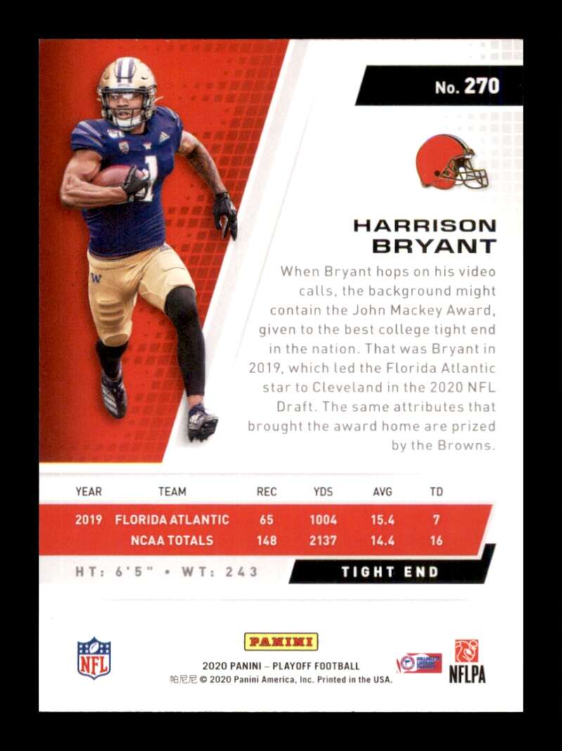 Load image into Gallery viewer, 2020 Panini Playoff Harrison Bryant #270 Rookie RC Image 2
